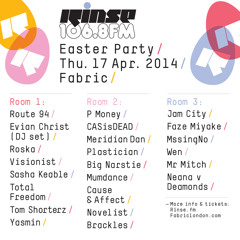 Rinse FM Podcast – Yasmin – 13th April 2014