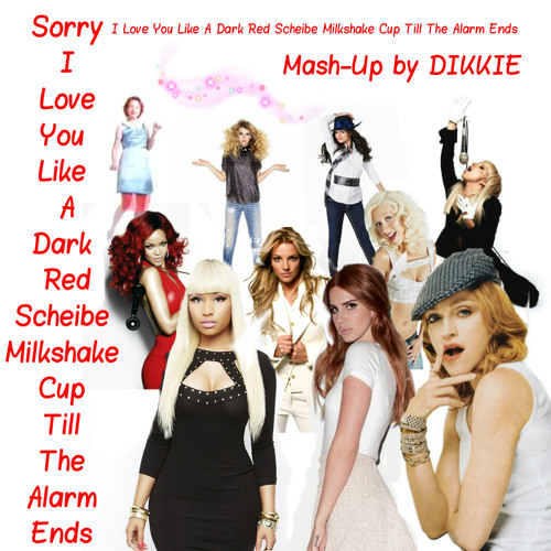 Sorry, I Love You Like A Dark, Red, Scheibe, Milkshake Cup Till The Alarm Ends