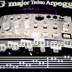 a major techno arpeggio, why Don't ya