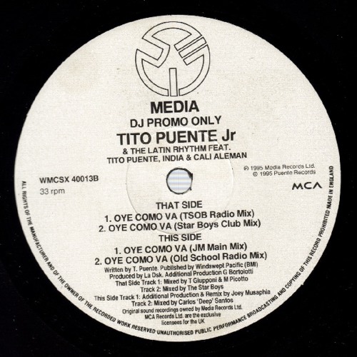 Tito Puente Jnr feat India - Oye Como Va (Joey Musaphia Main Mix)