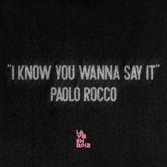 I Know You Wanna Say It (Dub Mix) - LA VIE EN ROSE
