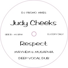 Judy Cheeks - Respect (Joey Musaphia & Martin Ikin Dub)