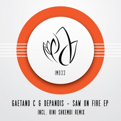 IM033 - Gaetano C & DePandis - SAW ON FIRE EP Incl. Rini Shkembi Remix