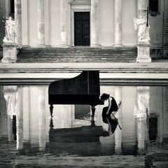 calm piano music (Distant Sunset)