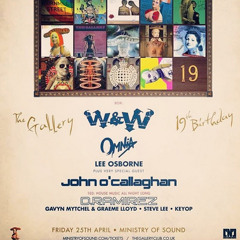 John O'Callaghan - Live The Gallery 19th Birthday @ Ministry of Sound 2014