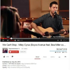We cant Stop (Boyce Avenue Feat. Bea Miller Cover)
