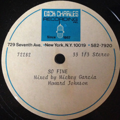 HOWARD JOHNSON So Fine (Mickey Garcia 1982 Remix) Metal Plate