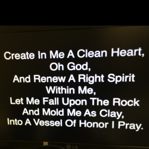 Create In Me A Clean Heart