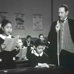 مشهد من فيلم غزل البنات نجيب الريحاني مع الاطفال ويلك ويلك