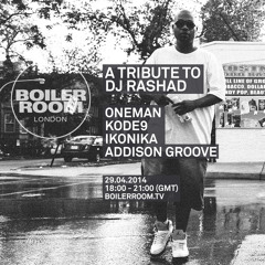 Ikonika - Dj Rashad Tribute Boiler Room London mix