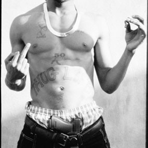 tupac middle finger poster