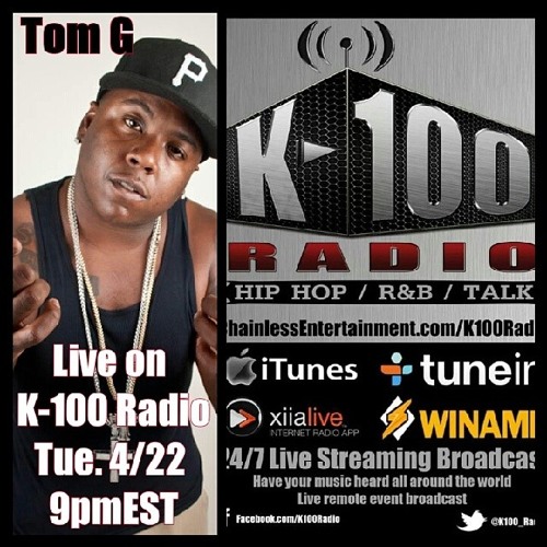Tomg Florida Rapper Stream Interview with TomG by K-100 RADIO | Listen online for free on ...