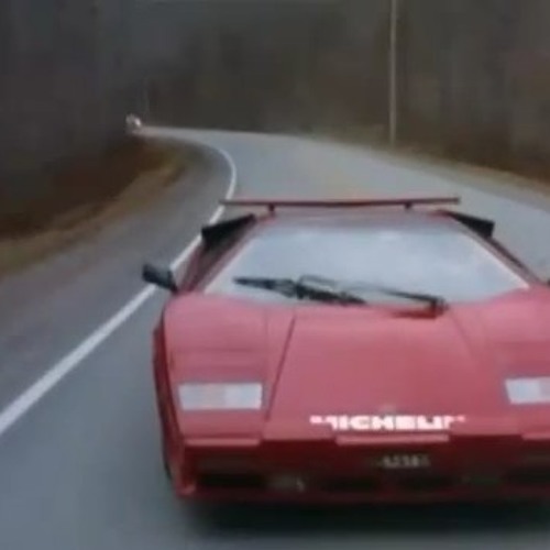 rainy countach drive