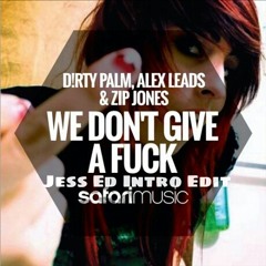 Dirty Palm &amp; Alex Leads, Zip Jones - We Don't Give a Fuck (Jess Ed Intro Edit)