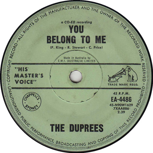 The Duprees - You Belong To Me