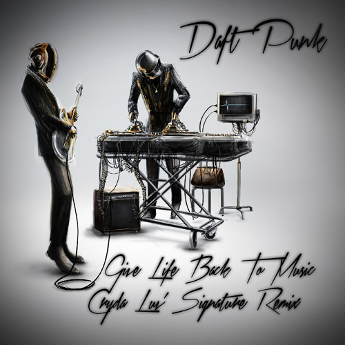 Daft Punk Give Life Back To Music Lyrics Poster Canvas –