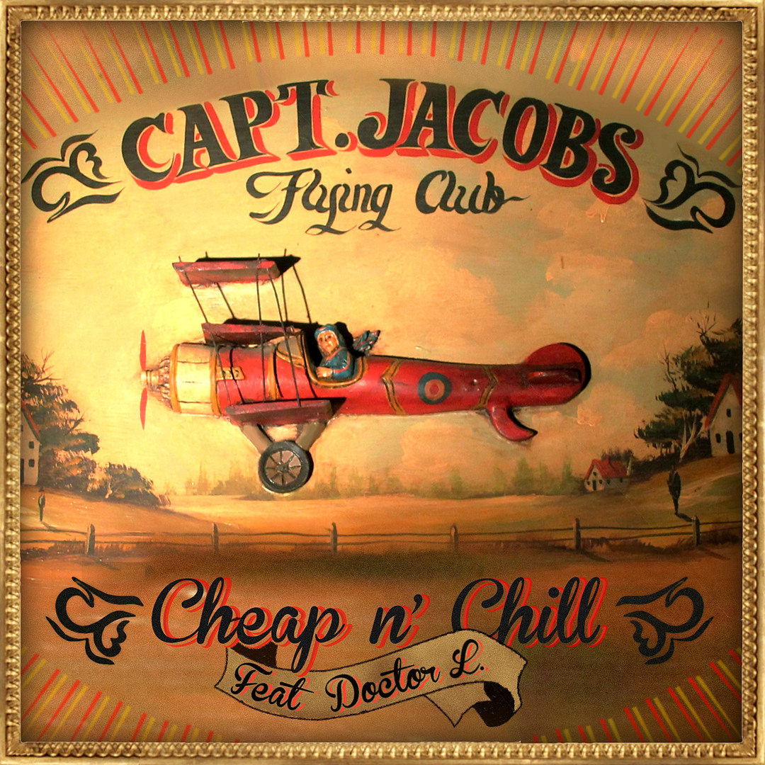CAPT. JACOBS Flying Club ヴィンテージサインボード Vintage Wooden Sign Captain Jacobs Flying Club New Menbers