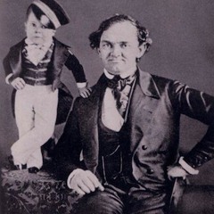 Jeff Dorchen and PT Barnum exit through the 9/11 Museum gift shop.