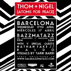 Warm Up DJ Set For Atoms For Peace (17-4-2013)