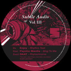 DAAT - Phytochrome :: Subtle Audio Vol III, 2x12" Vinyl
