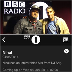 Dj Sarj - BBC RADIO 1 Mix With Nihal
