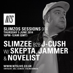 Slimzos Sessions 004 – Slimzee b2b J–Cush w/ Skepta, Jammer & Novelist (NTS 5/6/14)