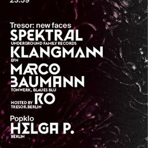 Marco Baumann @ TRESOR 11.09.2013