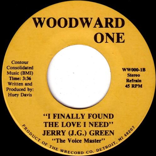 Jerry Green - I Finally Found The Love I Need (197?)