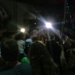 Spurs fans celebrating