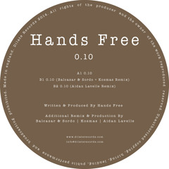 Hands Free - 0.10 (Balcazar & Sordo + Kosmas Remix)