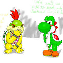 Yoshi Meets Bowzer
