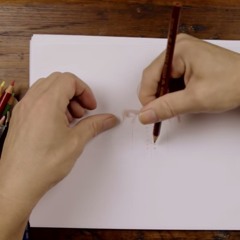 ASMR Visualization Massage - Drawing on Paper & Whispering