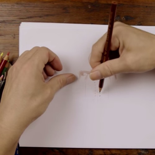 ASMR Visualization Massage - Drawing on Paper & Whispering