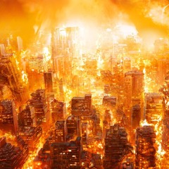 City engulfed in Flames of Despair (Story of the Alien Invasion)
