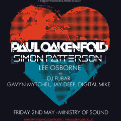 Simon Patterson - Live at Ministry of Sound - 02.05.2014