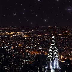 Starry night city bump