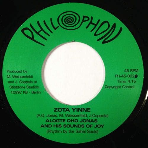 7" Alogte Oho Jona - Zota Yinne / Philophon