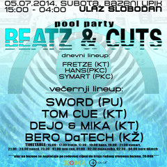 Beatz & Cuts pool party @ Lipik Croatia, 05.07.2014.