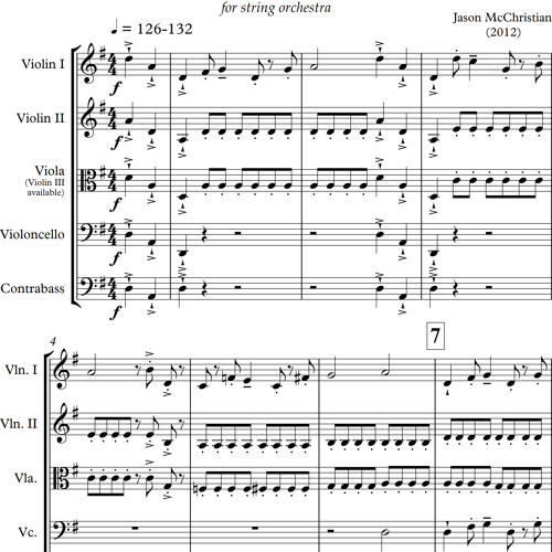Flight Of The Kestrel - for String Orchestra