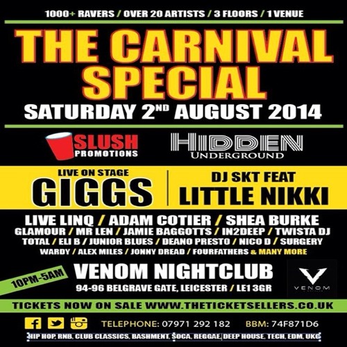 Slush Promotions Carnival Special Promo Cd Mixed By Live Linq