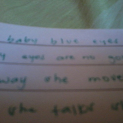 Baby blue eyes. Guitarist: Jade Ann Chloe =)))