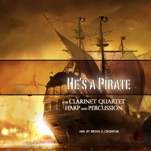 "He's A Pirate" for Quartet, Harp & Percussion arr. by Bryan A