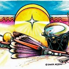 Orlando Yazzie and Ryneal Yazzie on Drum  at Tsaile, Az