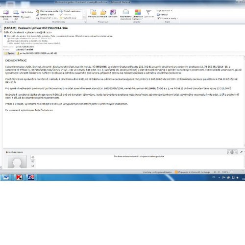 Stream Exekutorská komora varuje před podvodnými emaily vyzývajícími k