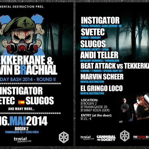 SVETEC @ TEKKERKANE & KEVIN BRACHIAL B-DAY BASH 2014 - BOGEN 2 KÖLN 16.05.2014