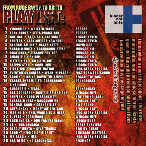 DJ Rasfimillia - "From Rude Bwoy To Rasta" (Charity Mix CD #1)