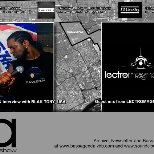 Bass Agenda 83: Interview with BLAK TONY & mix from LECTROMAGNETIQUE