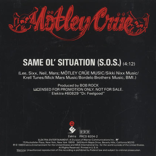 Stream Motley Crue - Same Ol' Situation (live) - Bill Graham Civic SF, CA  6-16-11 by user7787282 | Listen online for free on SoundCloud