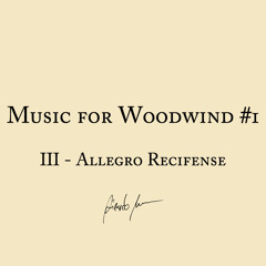 Música para Madeiras - mov. 3 - allegro recifense (trecho)