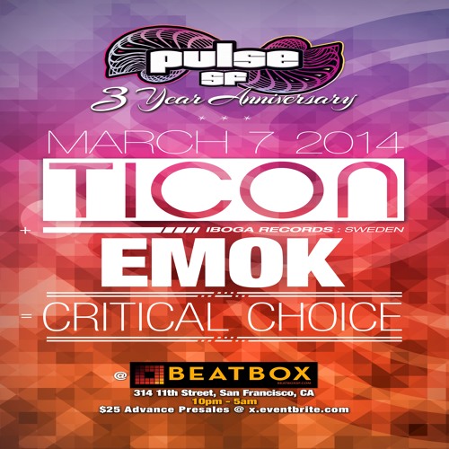 Khromata - Closing Set for Ticon, Emok, Critical Choice at Pulse SF 3 Year Anniversary *FULL Version